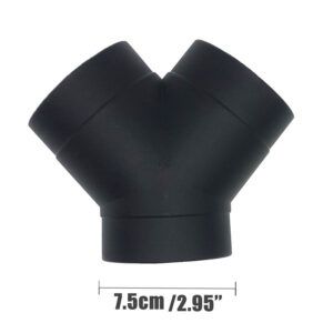 Tube de sortie d'air conduit T bifurcation 74mm