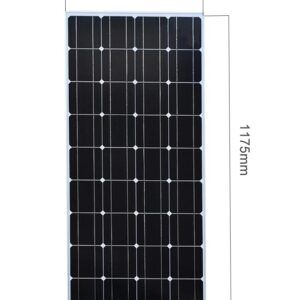 panel solar rigido 100w monocristalino cristal templado