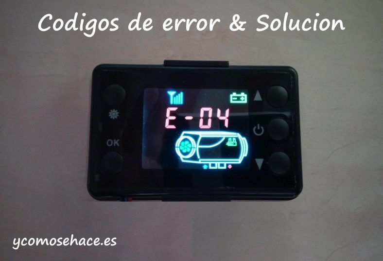 códigos de erro de código aquecimento estático estacionário china lcd e-01 e-02 e-03 e-04 e-05 e-06 e-07 e-08 aquecedor de estacionamento ebay aliexpress amazon solucion