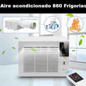 Aire acondicionado mini pequeño compacto 1000w 800 frigorias 12v 220v bajo consumo caravana autocaravana camper