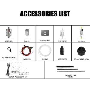 Kit complet d'accessoires pour chauffage statique stationnaire, pièces de rechange en porcelaine
